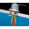 Датчик LOWRANCE xSonic SS60 — сквозной, нержавеющая сталь, наклон 20°
