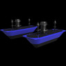 Преобразователь LOWRANCE StructureScan 3D, thru-hull, нержавеющая сталь (пара)